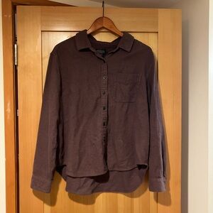 Purple Button-Up Shirt